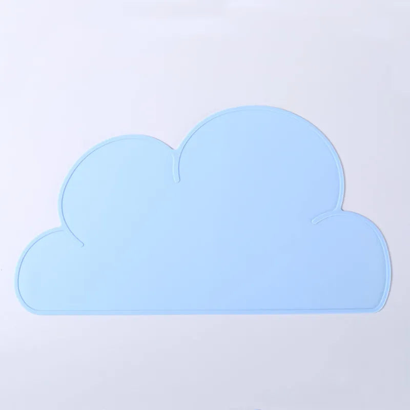 Cloud style Pet Feeding Mat for Cats and Dogs with Nonspill Nonslip Waterproof Leakage Food Easy to Clean Silicone Placemats