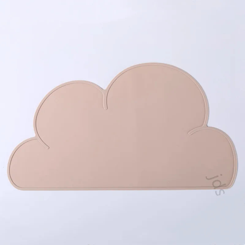 Cloud style Pet Feeding Mat for Cats and Dogs with Nonspill Nonslip Waterproof Leakage Food Easy to Clean Silicone Placemats